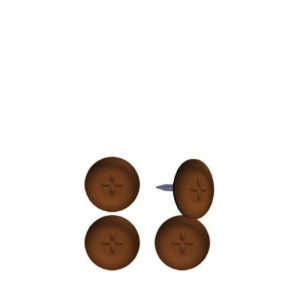 Lot de 4 patins adhésifs alvéolé eur, SCOTCH, diam. 22 mm, marron