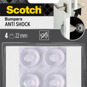 Lot de 4 patins de pied de meuble en polyuréthane adhésif SCOTCH Diam. 22 mm