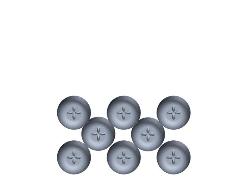 Lot de 8 patins adhésifs alvéolé eur, SCOTCH, diam. 22 mm, gris