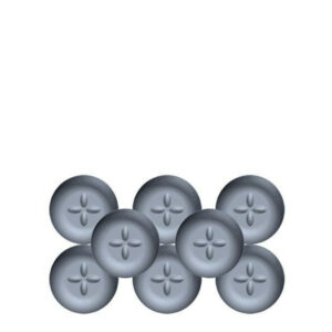 Lot de 8 patins adhésifs alvéolé eur, SCOTCH, diam. 25 mm, gris
