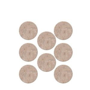 Lot de 8 patins feutre en laine adhésif, SCOTCH, diam. 25 mm, beige