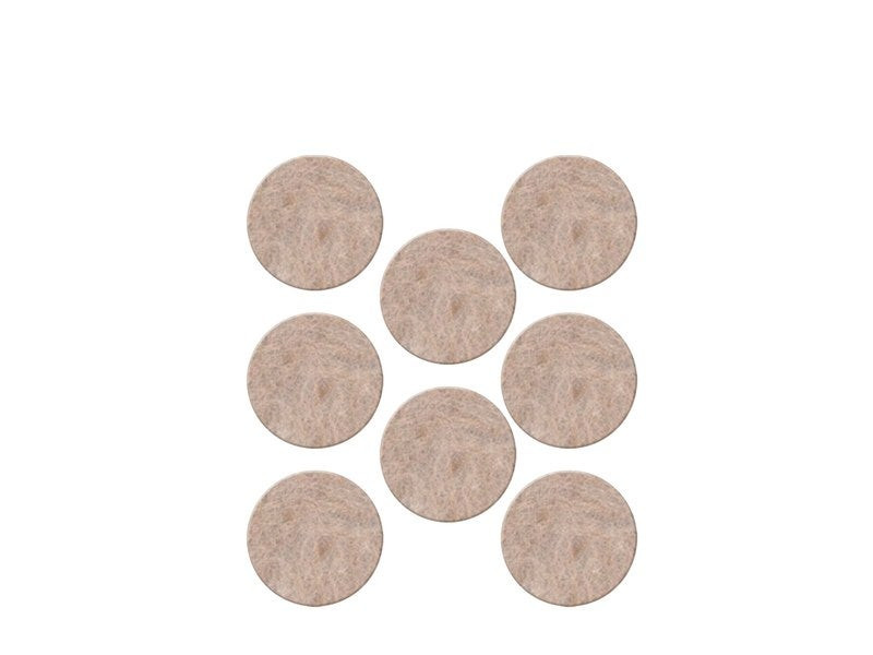 Lot de 8 patins feutre en laine adhésif, SCOTCH, diam. 25 mm, beige