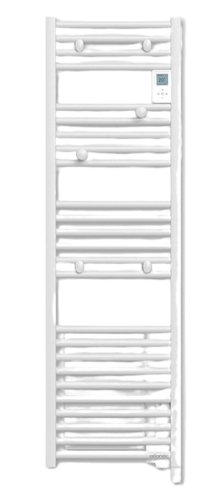 Sèche-serviette 1500 W DORIS DIGITAL ETROIT soufflant blanc brillant ATLANTIC 851265
