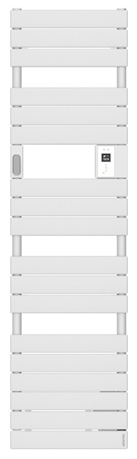 Sèche-serviettes électrique connecté sans soufflerie 500 W ADÉLIS étroit digital blanc carat ATLANTIC 861919