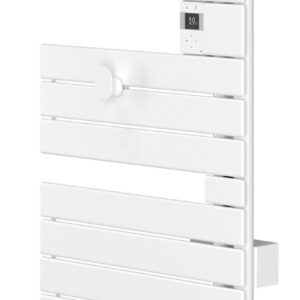 Sèche-serviettes électrique NEFERTITI Mât à droite 500 W blanc brillant ATLANTIC 850006