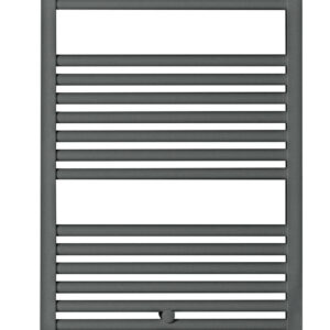 Sèche-serviettes électrique - Tweed gris anthracite - 500 W - 96,8 x 50 cm - Inertie fluide