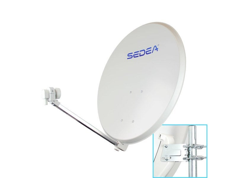 Parabole acier électrozingué Quick 85cm+Lnb