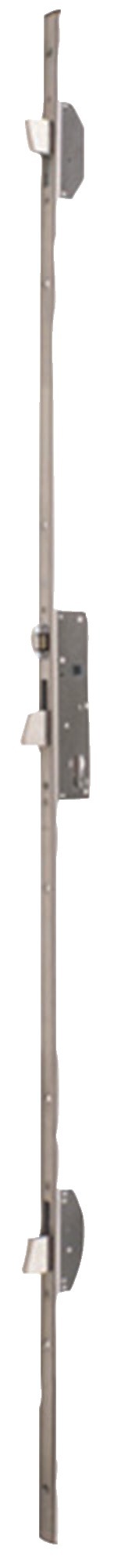 Serrure 3 points à larder ELECTA rouleau Axe 25 mm têtière U inox ISEO 785201252