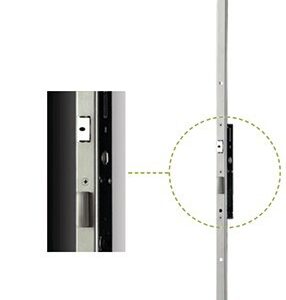 Serrure 3 points à larder PERFORMA Axe 30 mm avec têtière plate ISEO 7232013028
