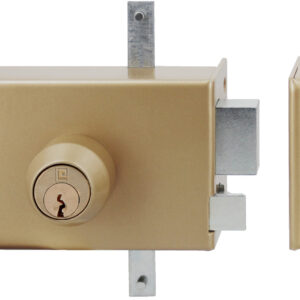 Serrure 3 points en applique MX4500 5 goupilles 5G horizontale fouillot droite cylindre de 45 mm HERACLES MX-4504-5G-1