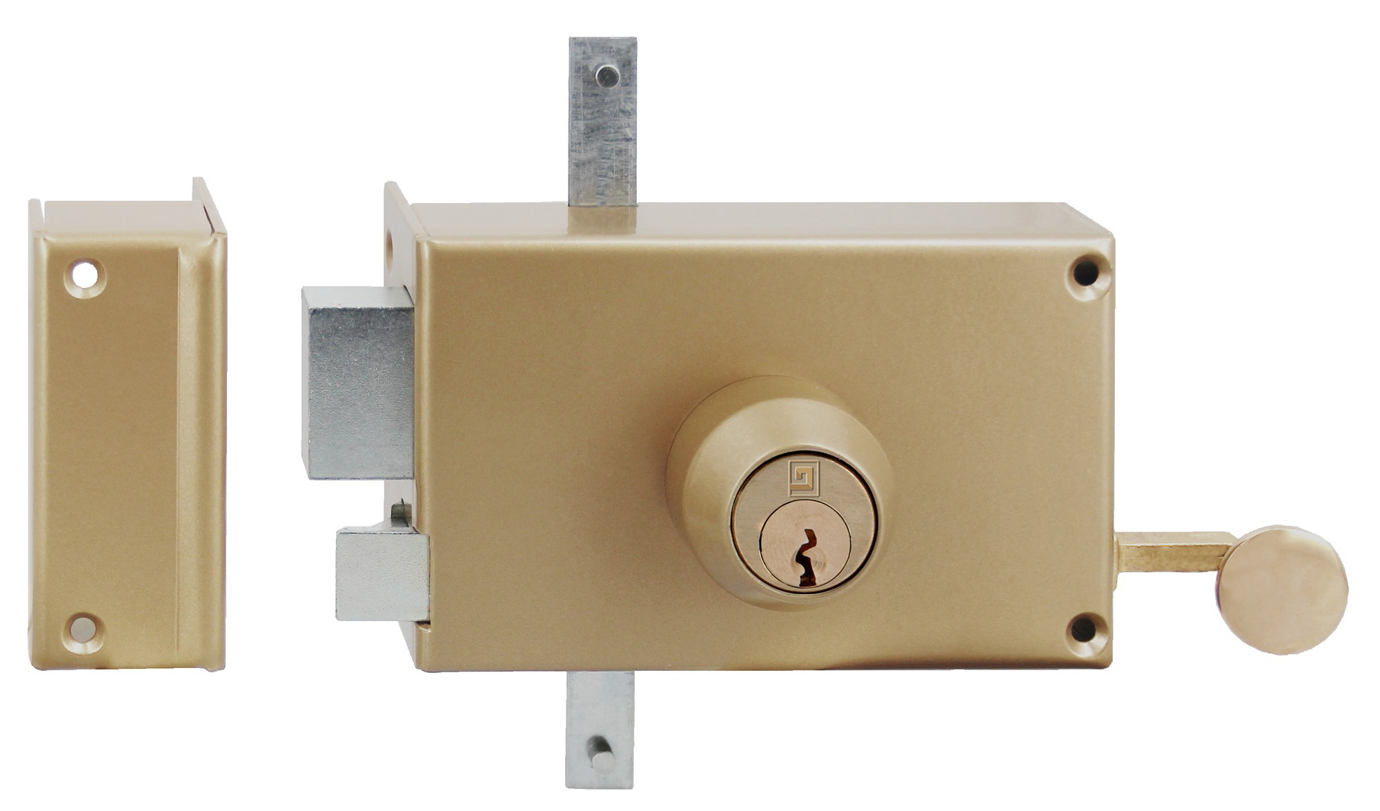 Serrure 3 points en applique MX4500 5 goupilles 5G horizontale tirage gauche cylindre de 45 mm HERACLES MX-4503-5G-2