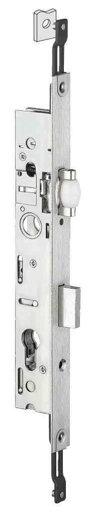 Serrure 3 points pêne dormant à rouleau coffre de 39 mm pour tringle plate STREMLER 2274.39.TI24
