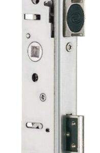 Serrure 3 points TF3 à pêne crochet et pêne dormant tour de coffre 45 mm têtières en U 22 x 6 mm STREMLER 6470.45.1B