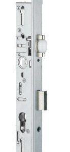 Serrure 3 points TF3 pêne dormant à rouleau 36 mm têtière en U 24 x 6 STREMLER 6374.36.0A