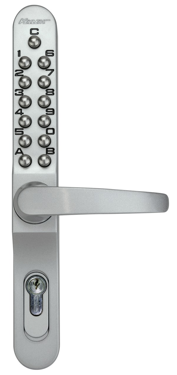 Serrure à code mécanique KEYLEX profil étroit (boitier à code et garniture intérieur) LOKOD 22701