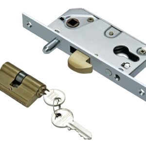 Serrure à crochet axe 30 mm pour porte coulissante coffre de 53 mm IBFM A27005