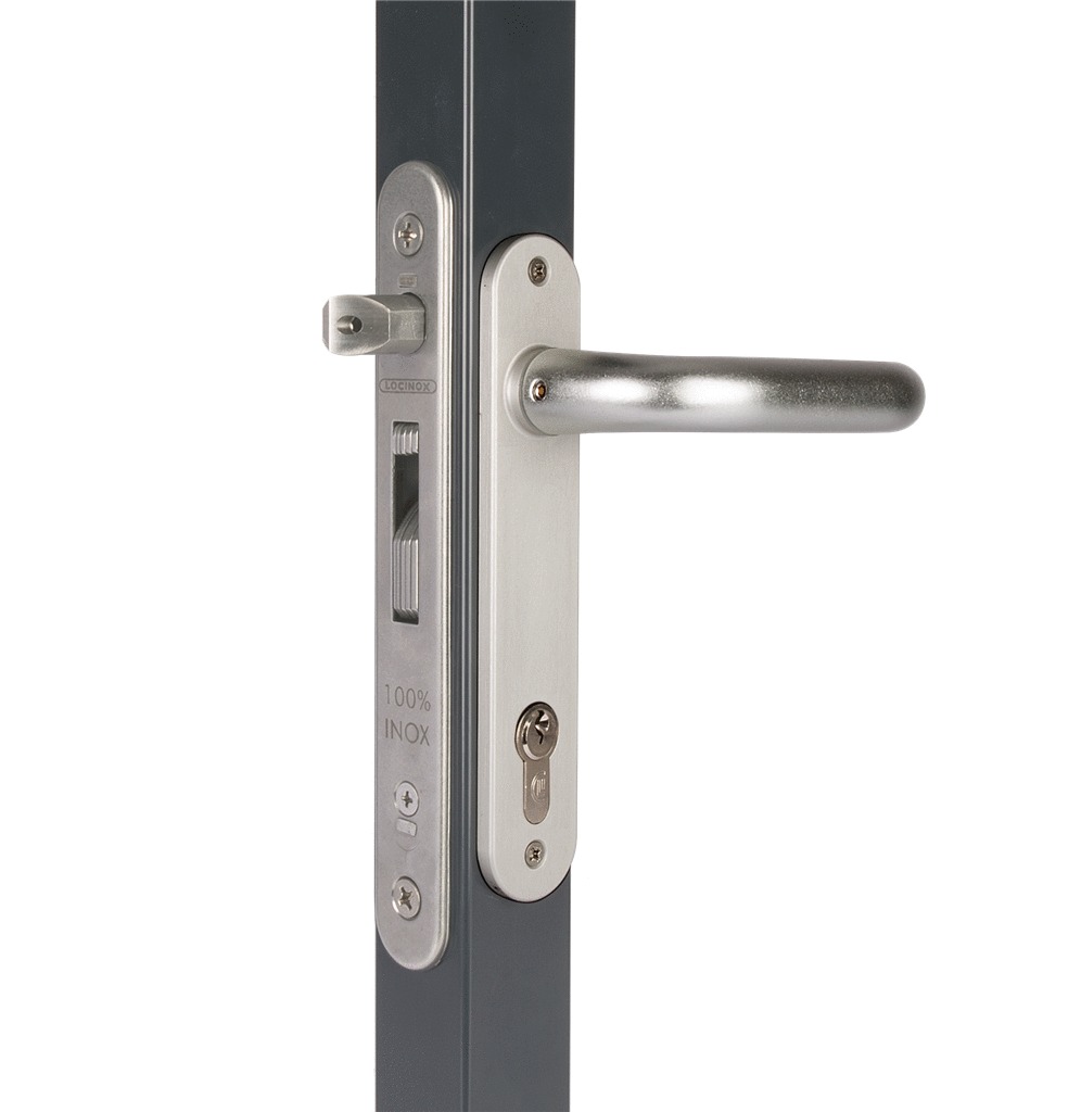 Serrure à encastrer FORTYLOCK tout en inox 20 mm pour profil 40 mm LOCINOX P00007978