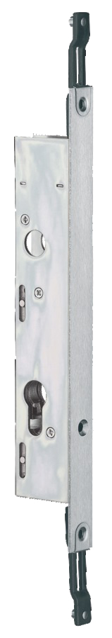 Serrure à larder 2 points pour cylindre coffre de 41 mm pour tringle plate STREMLER 2253.41.TI24