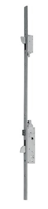 Serrure à larder 3 points pêne demi tour TREPPER axe 30 mm avec têtière CORNI D83030SCA24U850