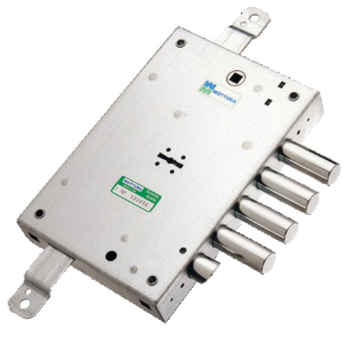 Serrure à larder double panneton à 3 points A2P pour porte blindé droite MOTTURA 52571DR28H