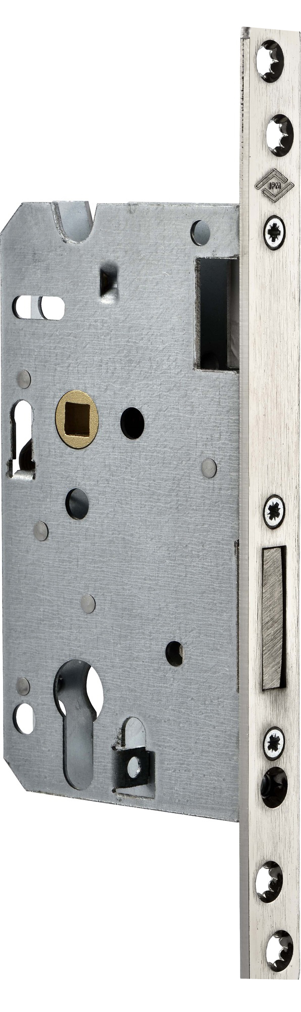 Serrure à larder LIONA réversible à profil européen et bout carré axe 60 mm JPM 922200-03-0A