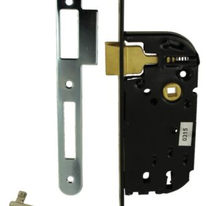 Serrure à larder MULTIBAT à pêne dormant et 1/2 tour axe 40 mm fourni avec 1 clé sens droite finition noir JPM 000240-02-1X