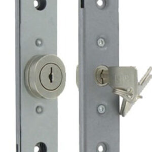 Serrure AA40 acier zingué cylindre rond longueur 12 mm 2 pivots TIRARD AA114004