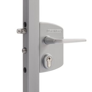 Serrure applique pour portail LAKQ30U2L pour profil de 30 Ã 50 mm LOCINOX LAKQ30U2LZILVVSZMZM