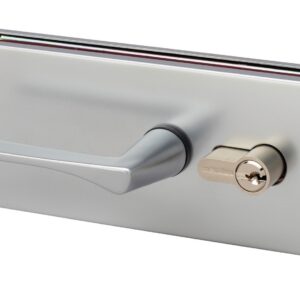 Serrure de milieu 9045 pêne dormant demi-tour chromé mat METALUX NM90452000