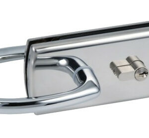 Serrure de milieu cylindre double béquilles Lagune 4300 chromé brillant STREMLER 4300.30.0