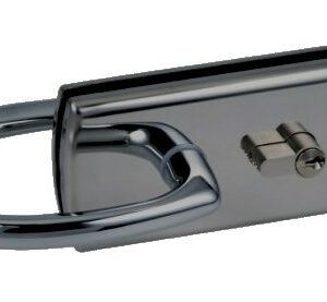 Serrure de milieu cylindre double béquilles Lagune 4300 chromé mat STREMLER 4300.31.0