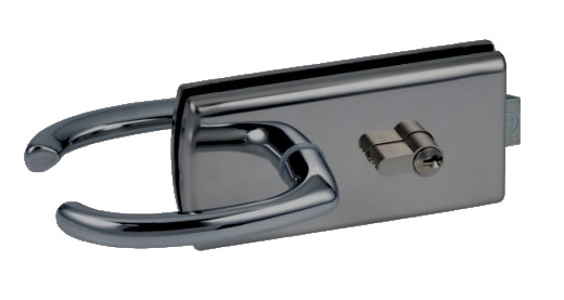 Serrure de milieu cylindre double béquilles Lagune 4300 chromé mat STREMLER 4300.31.0