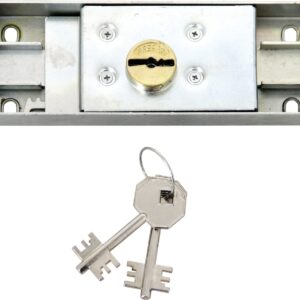 Serrure de rideau grand modèle double panneton PREFER PRE86010010