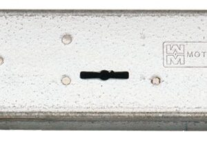 Serrure de rideau métallique centrale sorties de tringle plates à double panneton zingué MOTTURA 45850