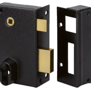 Serrure de sureté verticale à fouillot à cylindre profil européen 9814 G poussant METALUX FE98144020