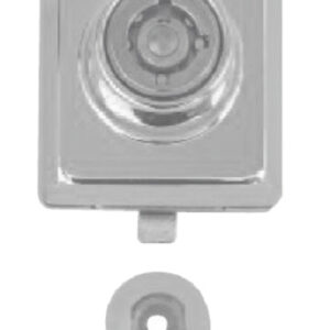 Serrure de vitrine autorétractive chromé brillant STREMLER 1456.30.0S