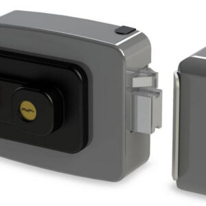 Serrure électrique Oltre cylindre rond et bouton galvanisé DOM NAP7005002