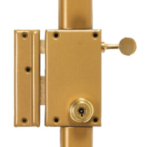 Serrure en applique 3 points 70 vertical tirage A2P* cylindre de 47,5 mm à 7 ailettes gauche POLLUX 075710