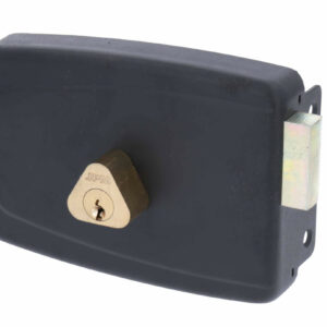 Serrure Match pêne dormant applique horizontale cylindre 50 mm droite JPM 601410-03-1A