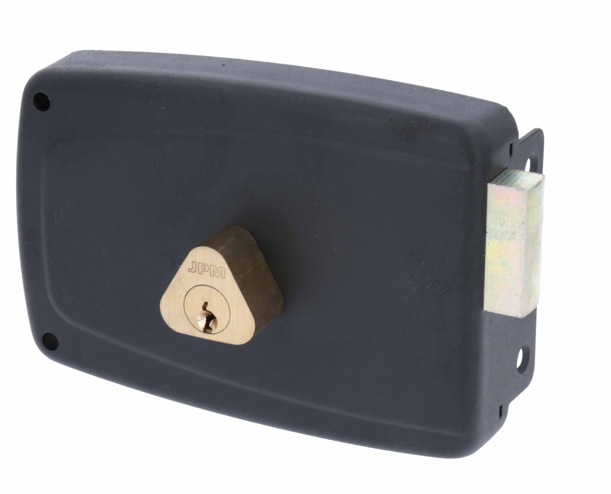 Serrure Match pêne dormant applique horizontale cylindre 50 mm droite JPM 601410-03-1A