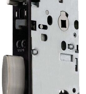 Serrure monopoint à larder D459 urgence axe 50 mm T20 bout rond finition noir VACHETTE 14503000