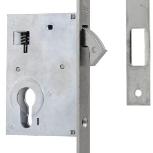 Serrure monopoint à larder profil étroit à crochet axe 40 mm CISA CIS45110.40