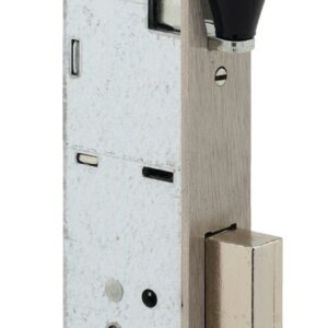 Serrure monopoint à larder profil étroit pêne dormant à rouleau série 8 largeur 21 mm METALUX F108210000
