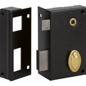 Serrure monopoint en applique 6 gorges verticale à fouillot 805 R/70 gauche poussant METALUX FD805R4020