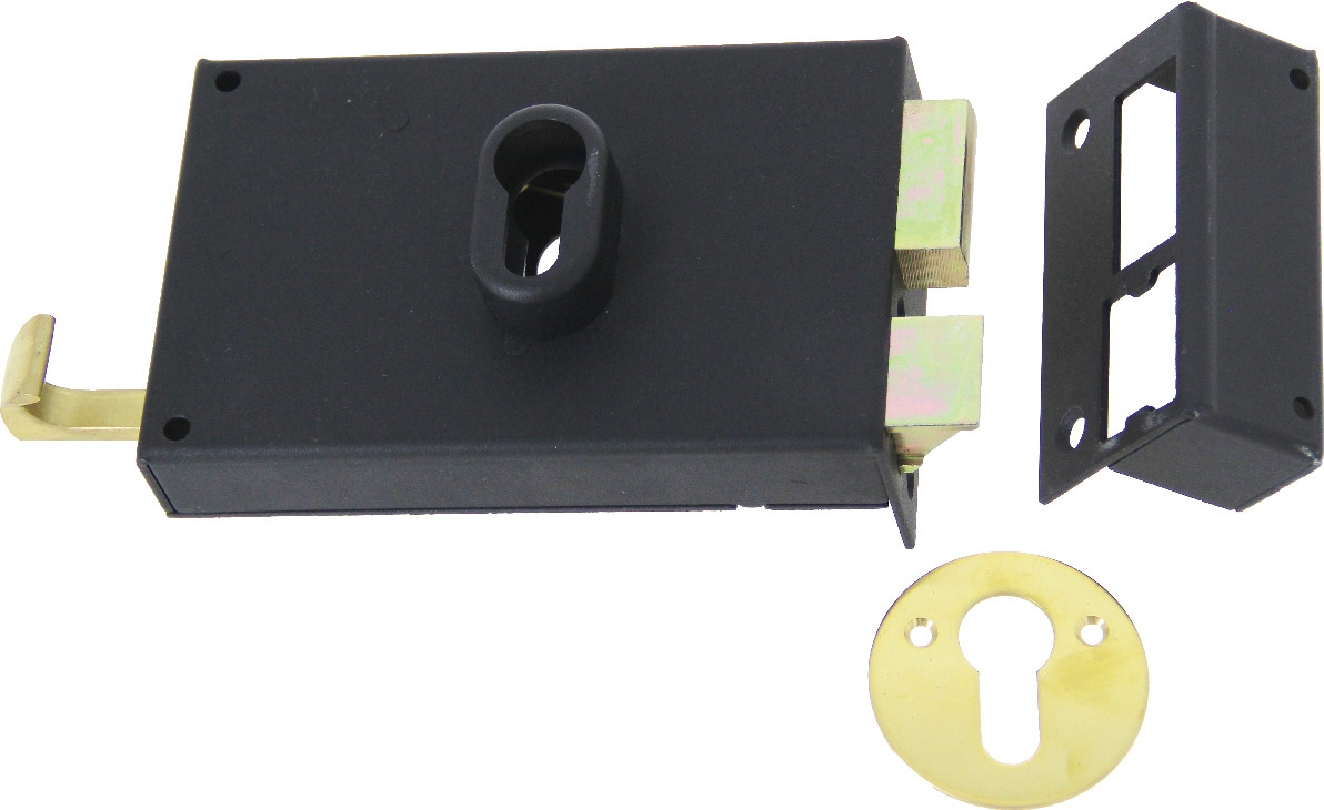 Serrure monopoint en applique à profilé européen horizontale tirage droite JPM 124500-01-1Y