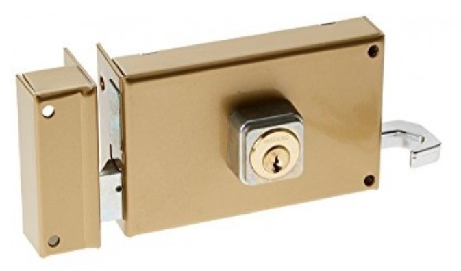 Serrure monopoint en applique ALPHA cylindre rond horizontal tirage gauche BRICARD 350111