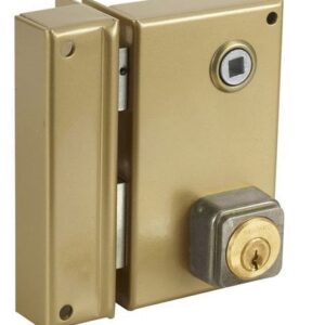 Serrure monopoint en applique ALPHA cylindre rond vertical fouillot gauche BRICARD 452111