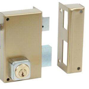 Serrure monopoint en applique ALPHA cylindre rond Vertical tirage droite BRICARD 450110