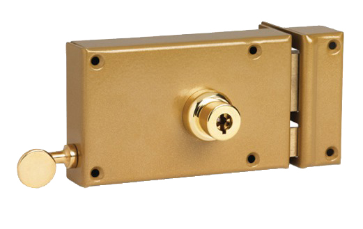 Serrure monopoint en applique horizontal tirage cylindre de 45 mm à 5 ailettes droite POLLUX 201510D