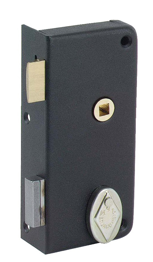 Serrure monopoint en applique pêne dormant 1/2 tour 2 clés gauche JPM 446000-02-2Y